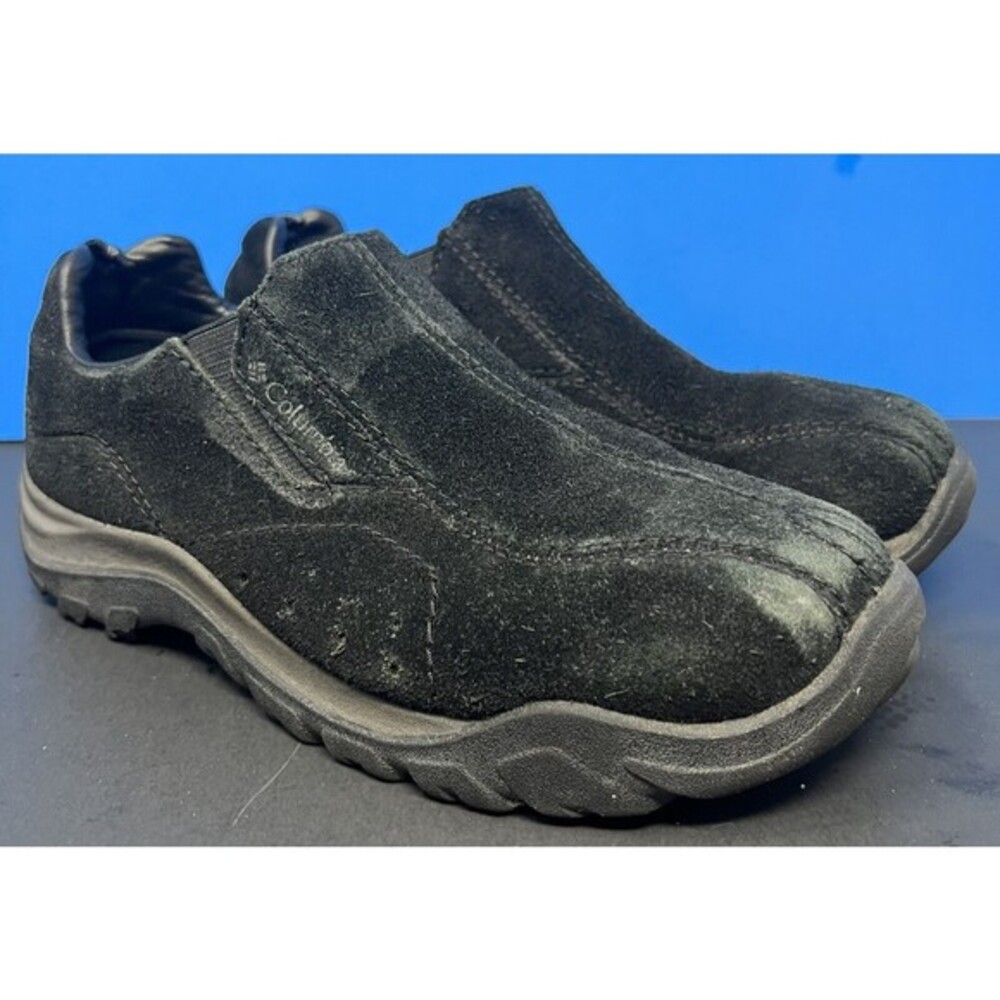 Columbia Vesey Suede Hiking Outdoor Slip On Shoes Women's Size 6.5 Black Trail‎